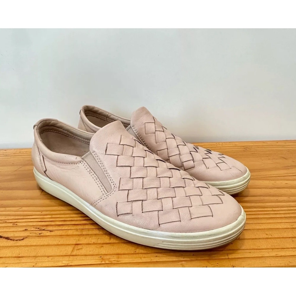 ECCO Soft 7 Woven Slip On Shoes Rose Dust Pink / Women’s 9 Wide